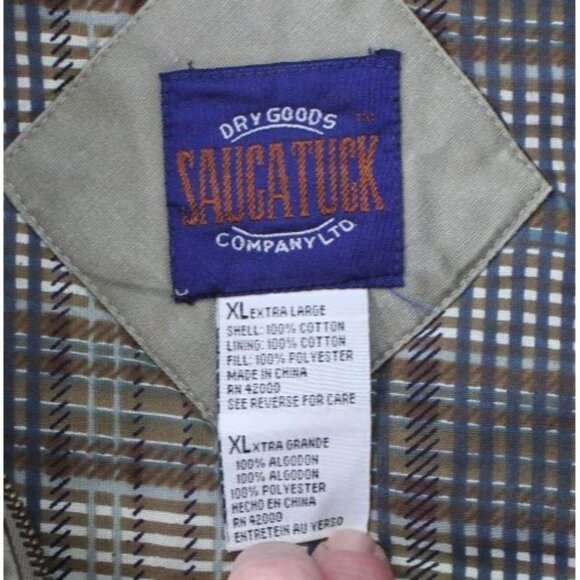 Saugatuck Mens Khaki Utility Vest XL Cotton & Polyester Blend Multiple Pockets M - Picture 3 of 13